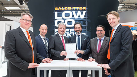 Salzgitter AG and Tenova signed a Memorandum of Understanding for the pursuit of the SALCOS project for CO2-reduced Steel Production based on Hydrogen
