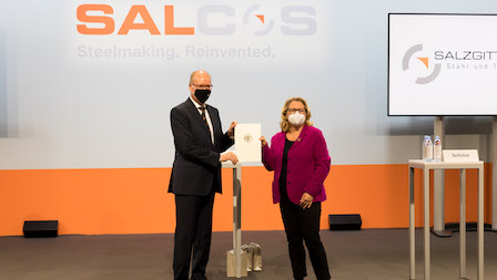 Another milestone on the course to low CO<sub>2</sub> steel production – Federal Minister Svenja Schulze hands over funding approval