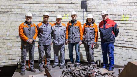 Blast furnace A fired up again after relining Blast furnace A fired up again after relining