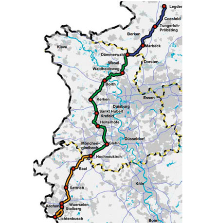 Route of Zeelink Map of the gas pipeline route "Zeelink"