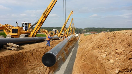 Loop Schwandorf – Forchheim LSF (Deutschland) | Open Grid Europe Photo of the laying of the gas pipeline Loop Schwandorf – Forchheim LSF (Deutschland) | Open Grid Europe