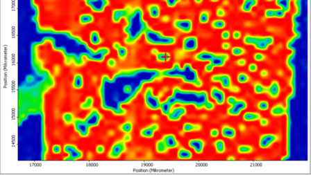 Image of the spectrum Image of a spectrum of the cold stripe sample