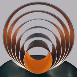 Sculpture of tubes Photo of a sculpture made of tube rings with different diameters