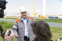 Press appointment at the „Windpark Salzgitter“ construction site