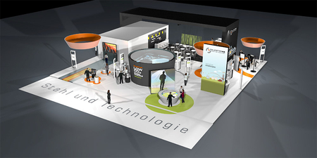 Salzgitter AG exhibition stand at the Hannover Messe 2019 Salzgitter AG exhibition stand at the Hannover Messe 2019