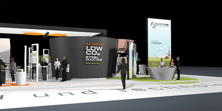 Salzgitter AG exhibition stand at the Hannover Messe 2019 Salzgitter AG exhibition stand at the Hannover Messe 2019